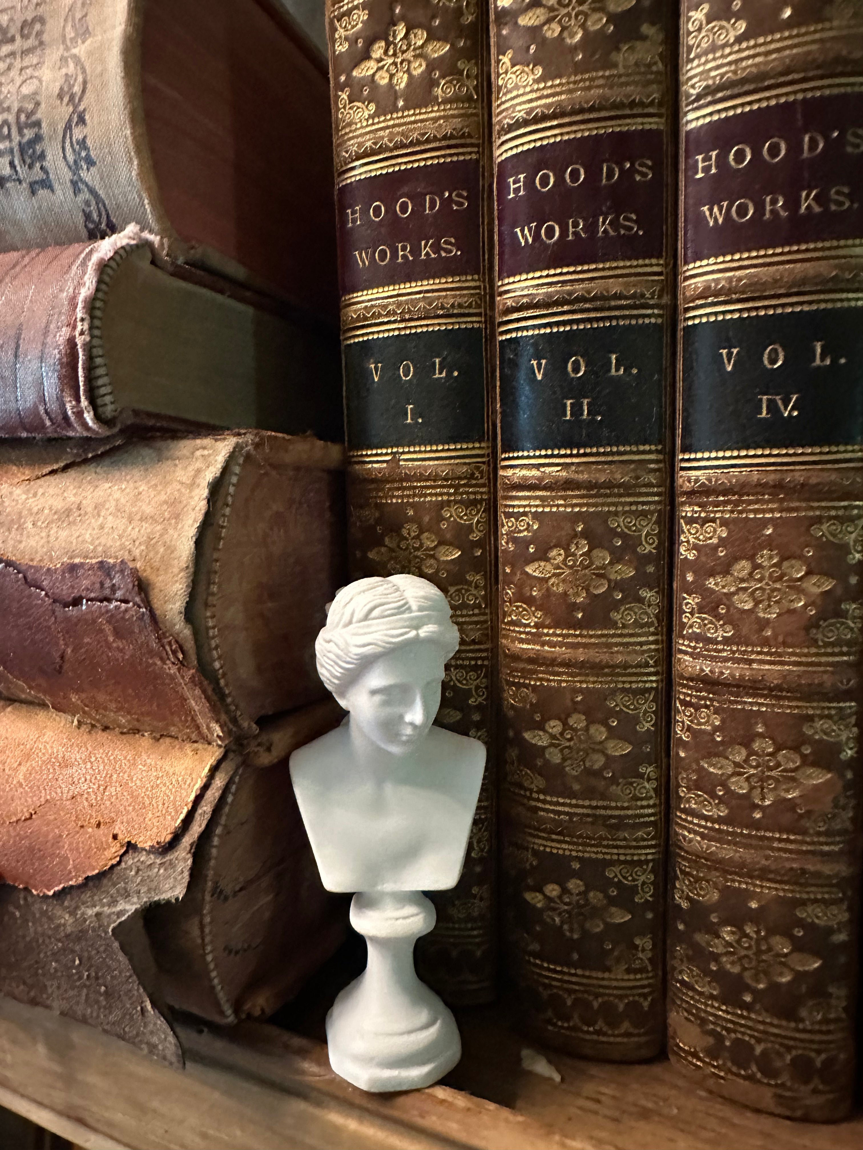 Miniature Classical Busts – Athena & Girl with Harp