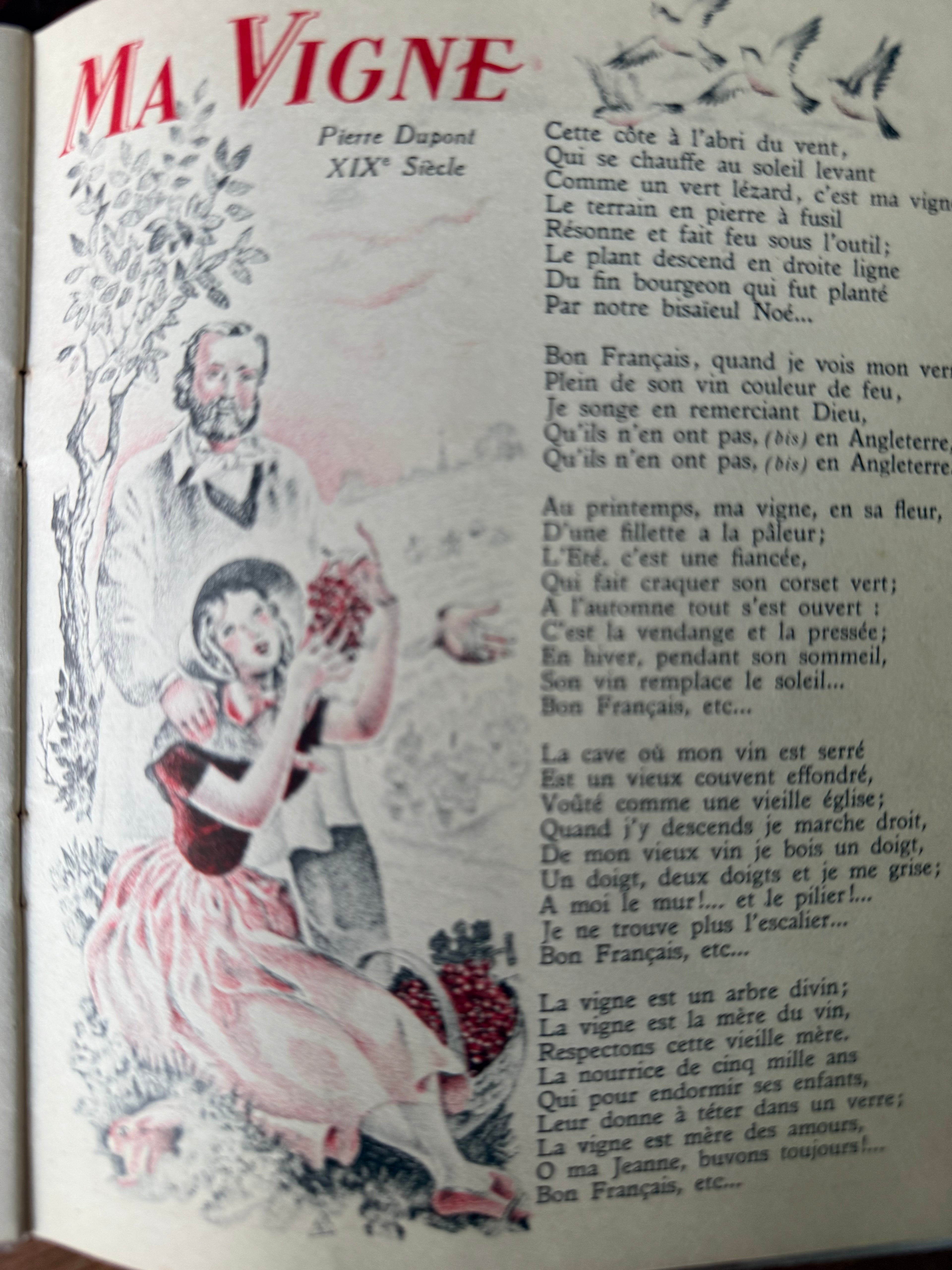 Vintage French Byrrh Songbook – Chantons le Vin, Circa 1930s