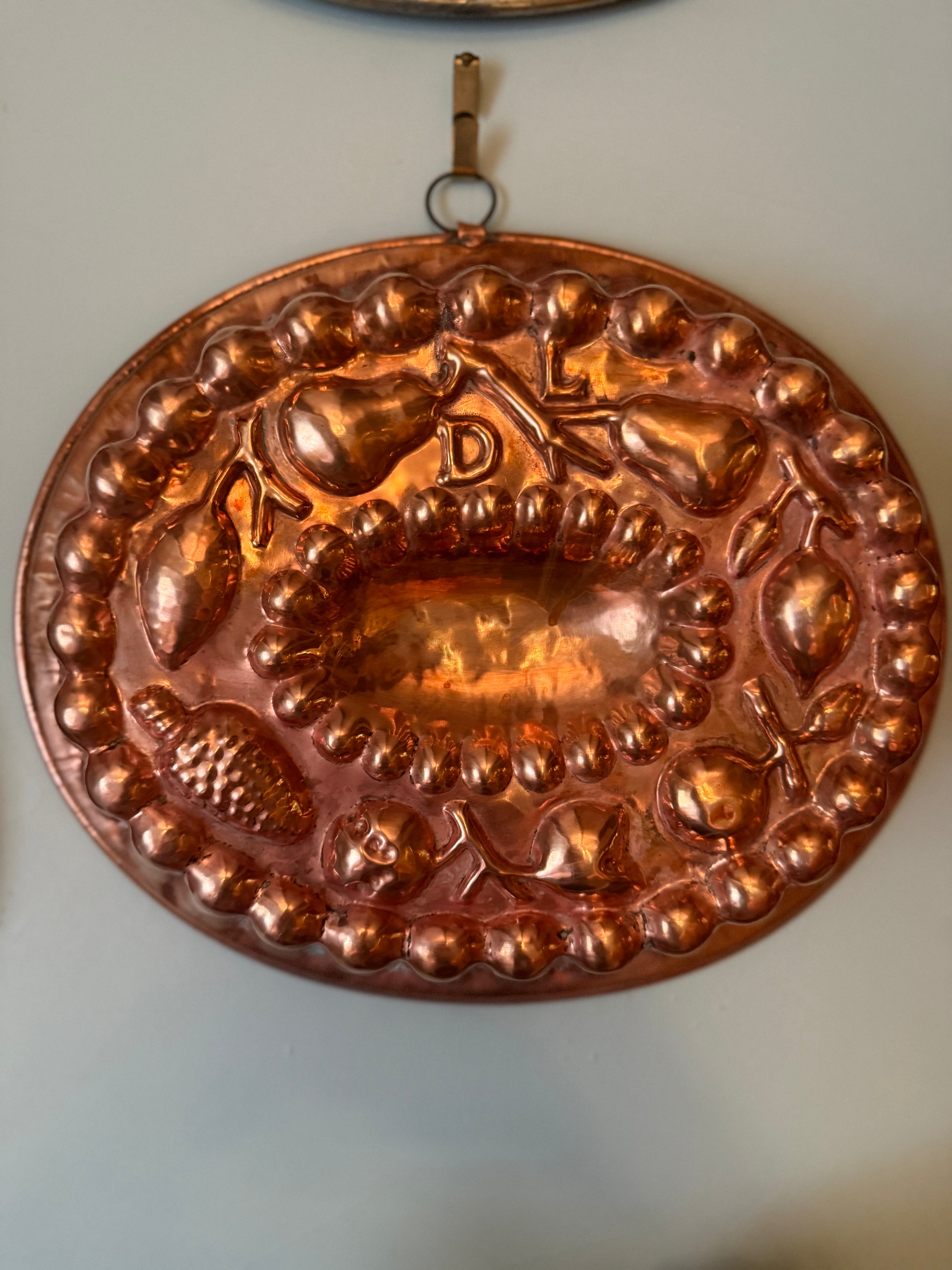 Antique French Copper Fruit Mold | Attributed to Lucien Lecellier, Villedieu-les-Poêles | 13.5" x 11.5" x 4"