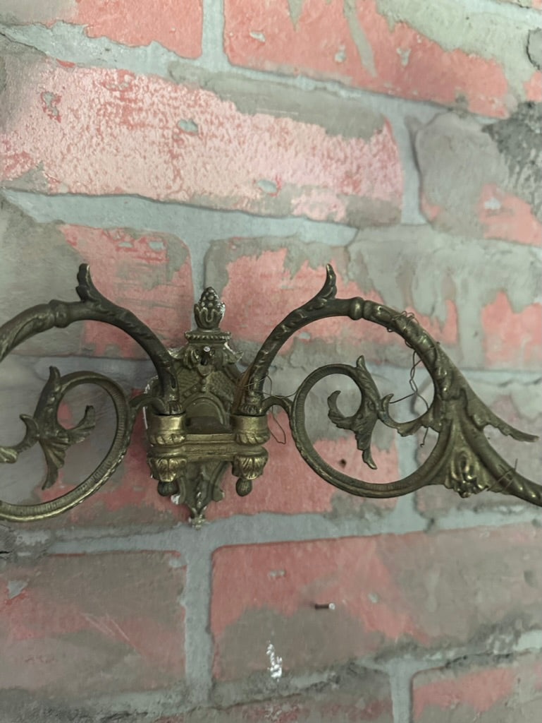 Antique French Sconce REWIRED | WITH SHADES