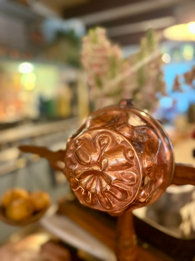 Vintage French Copper Ribbon Mold | Moule à Entremets (7.5" x 4.5")