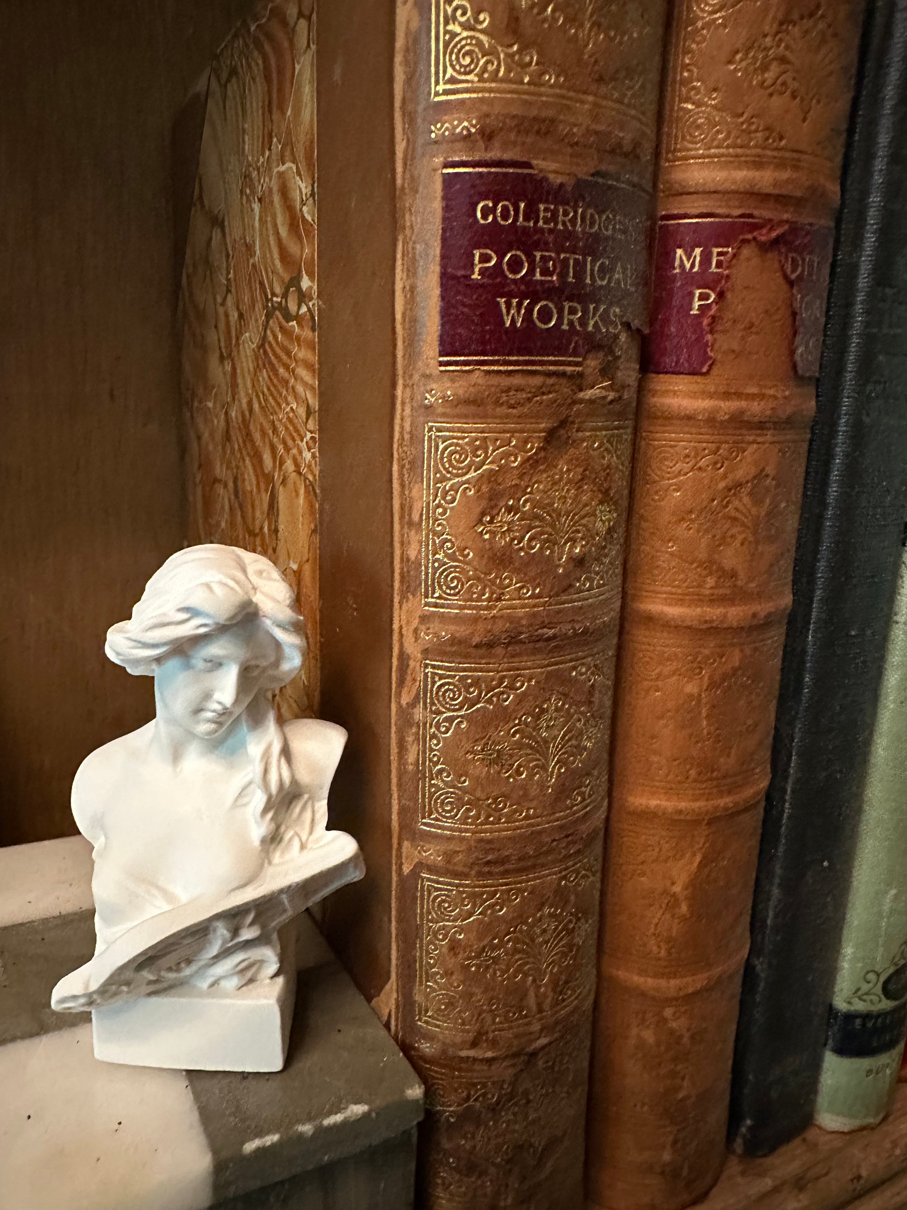 Miniature Classical Busts – Athena & Girl with Harp