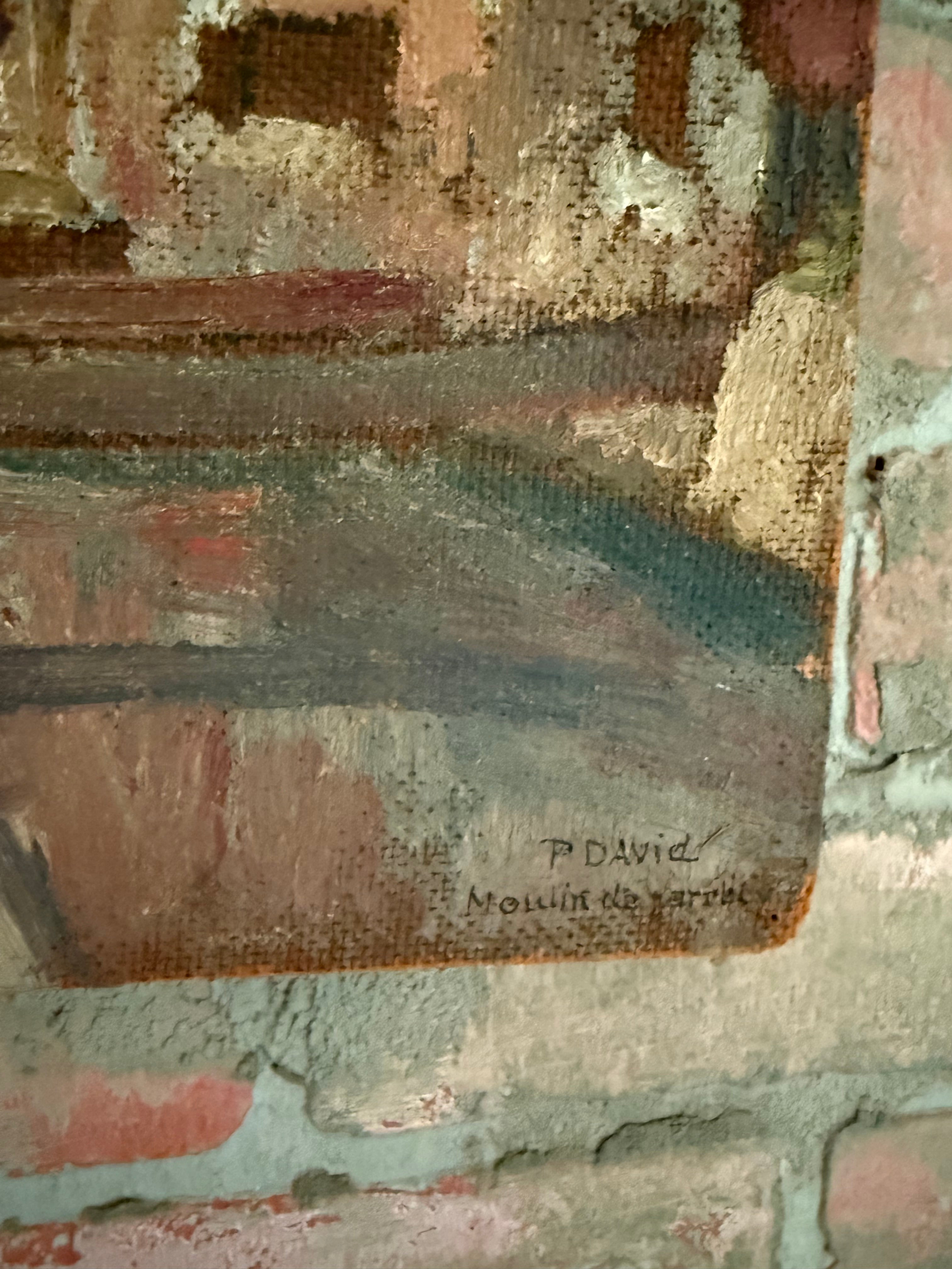 Moulin de l’Arche  Oil on Canvas — Signed P. David