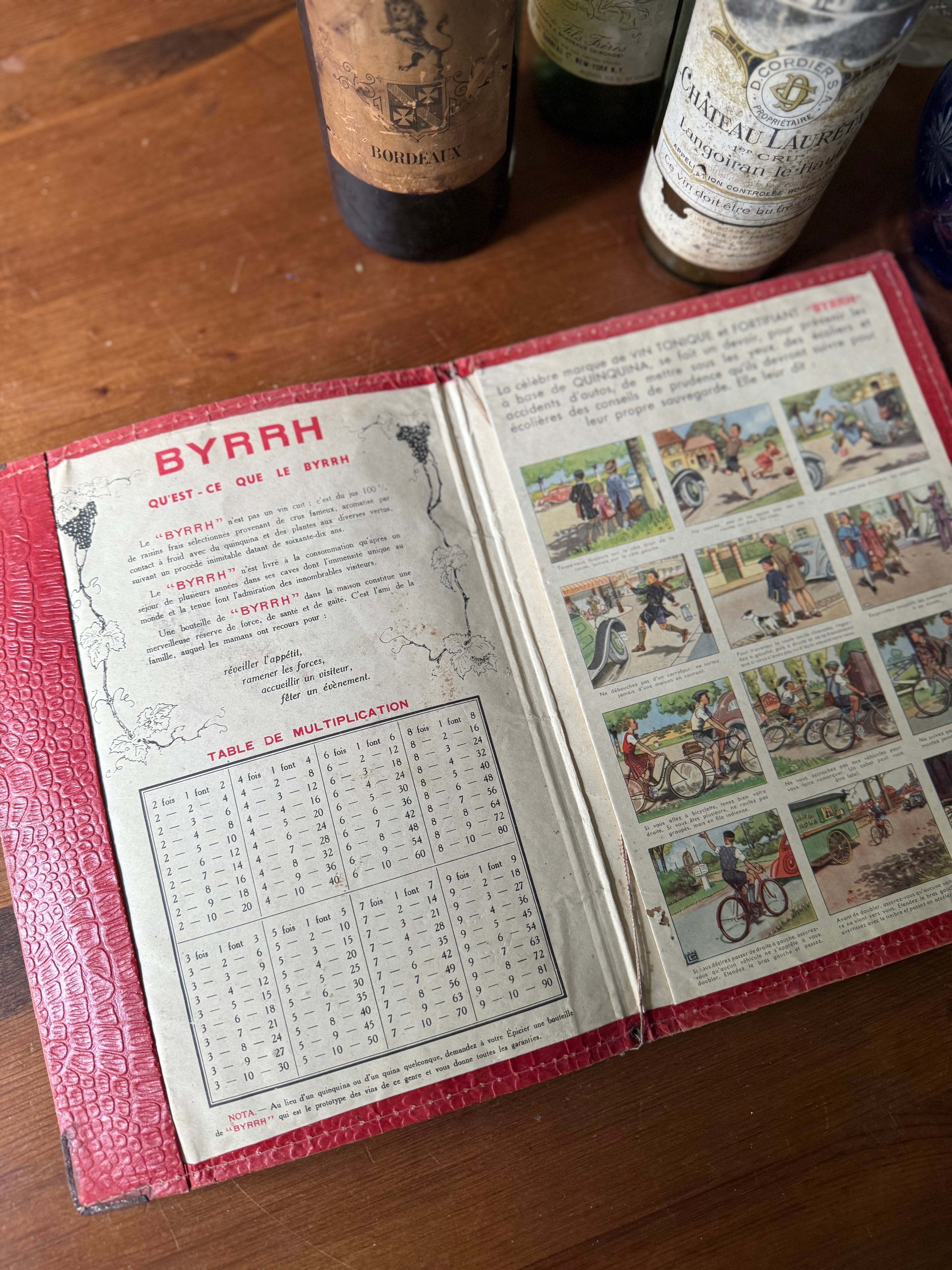 Vintage French Byrrh Advertising Menu – Circa 1930s