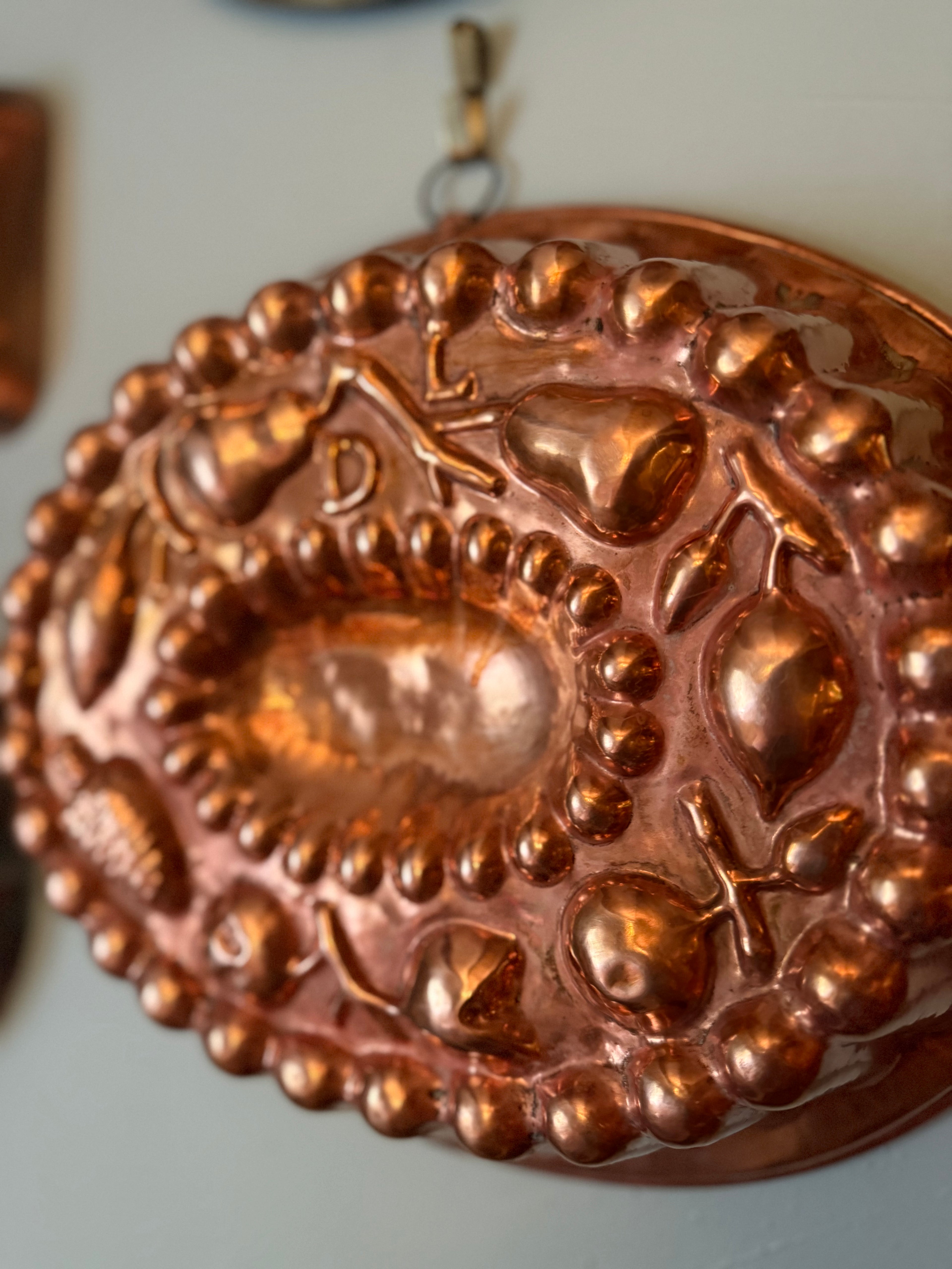 Antique French Copper Fruit Mold | Attributed to Lucien Lecellier, Villedieu-les-Poêles | 13.5" x 11.5" x 4"