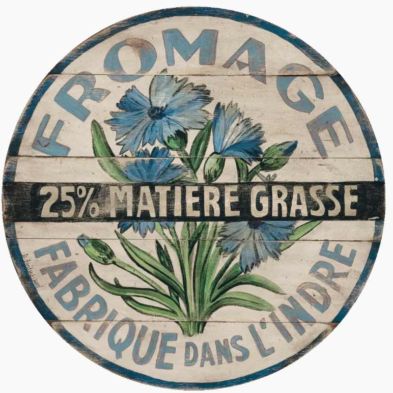 Fromage Collection – 15” French Vintage Lazy Susans & Wall Art