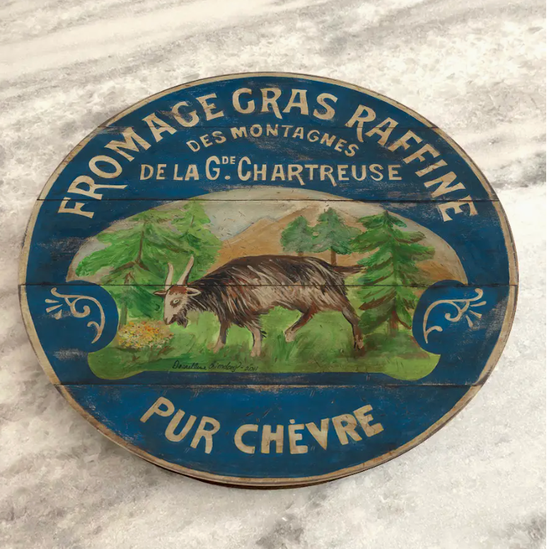 Fromage Collection – 15” French Vintage Lazy Susans & Wall Art