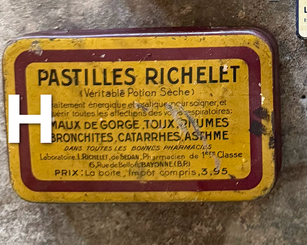 Vintage French Candy & Pharmacy Tins – Decorative Collectibles, Early–Mid 20th Century