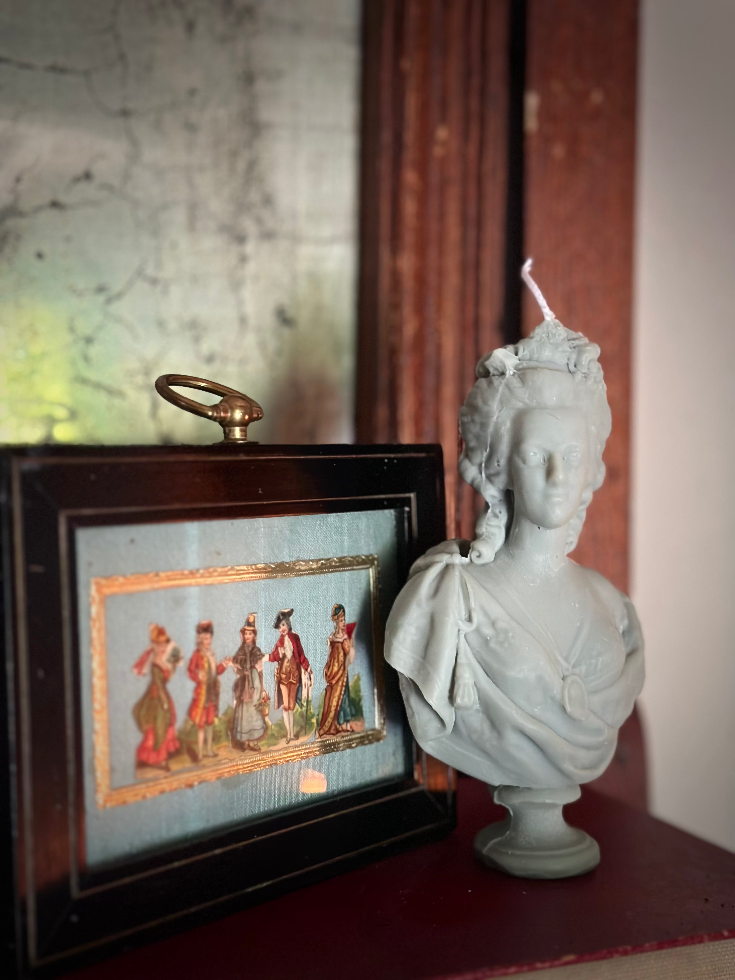 Marie Antoinette Candle (Unscented) | POPULAR! | Verdigris or Cream