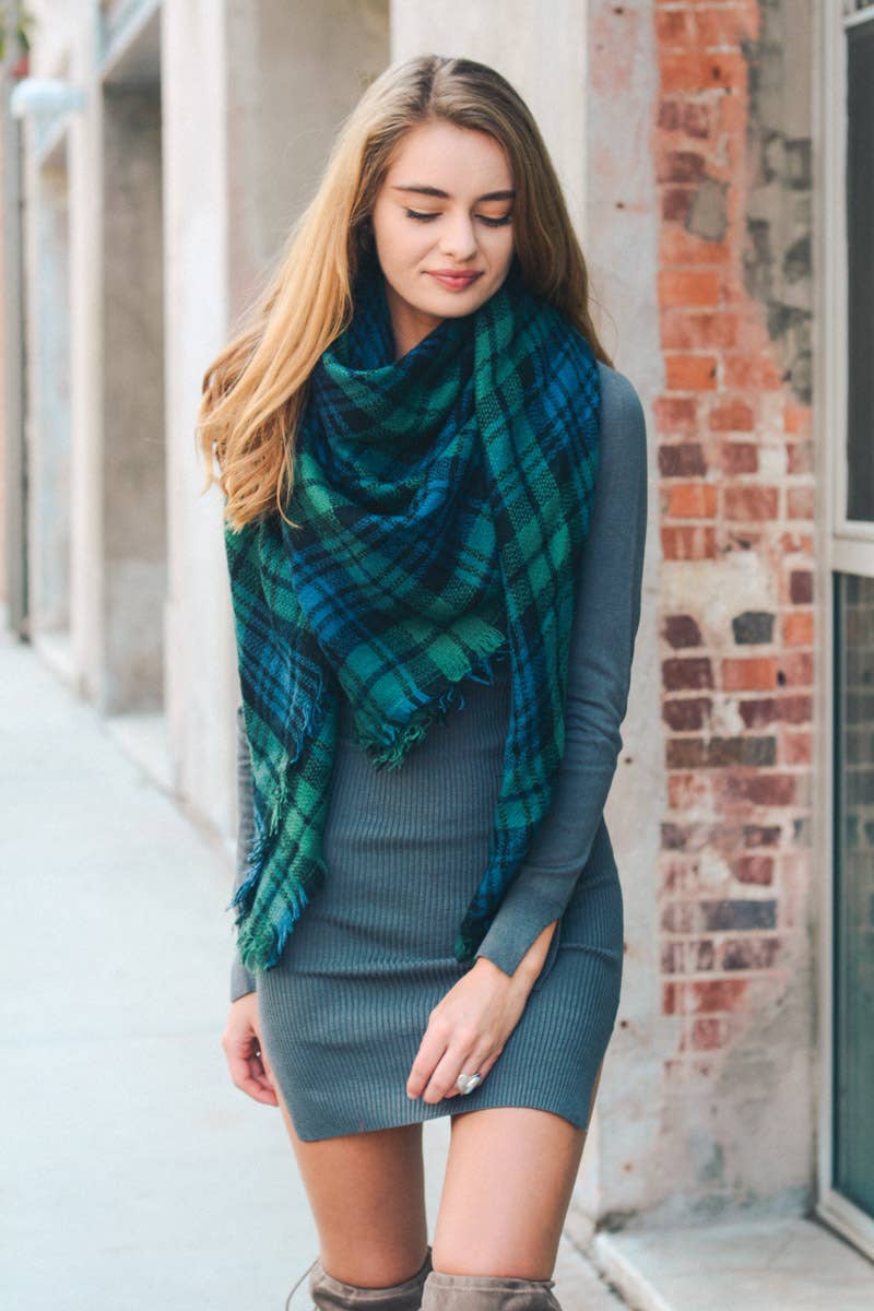The Countryside Plaid | Oversized Blanket Scarf