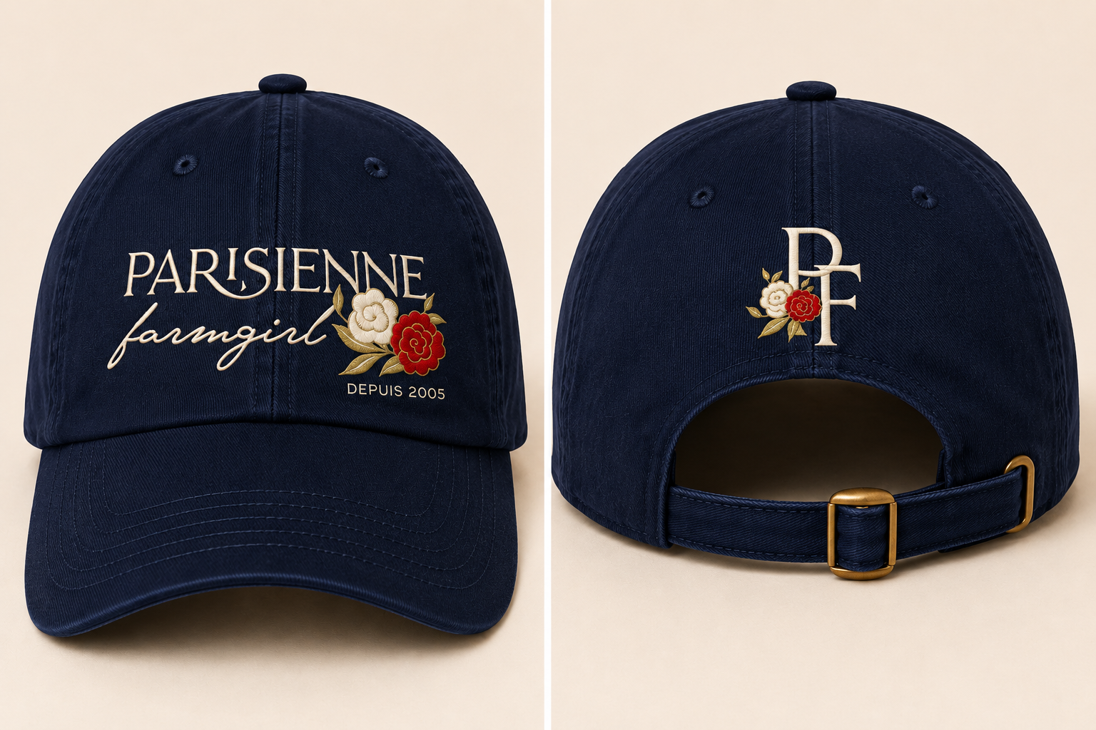 Parisienne Farmgirl, Depuis 2005 Embroidered Ball Cap