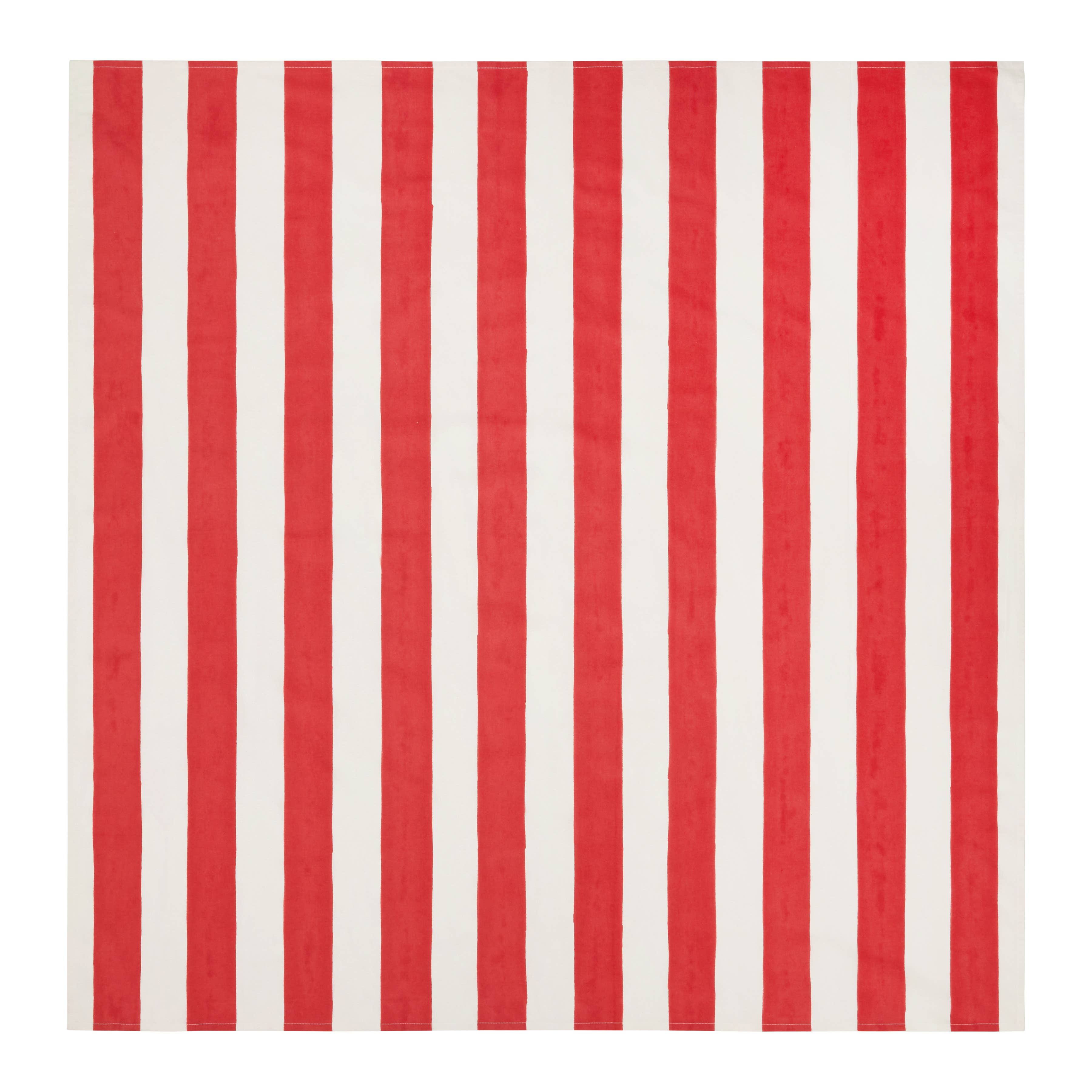 St. Tropez Red Stripes | French Tablecloth