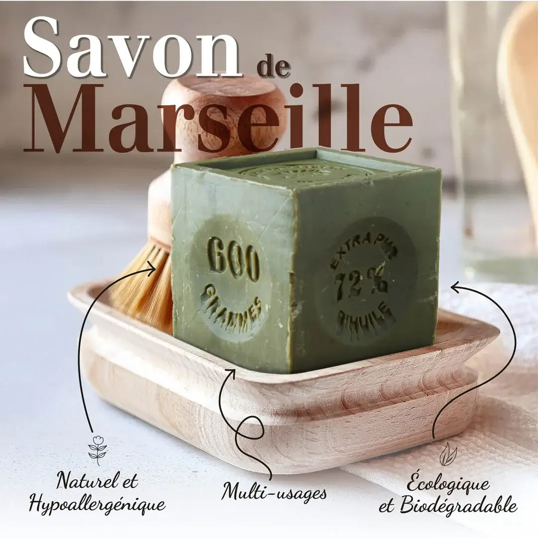 Marseille Soap Cube 600g/21.16oz – Authentic Marseille Soap