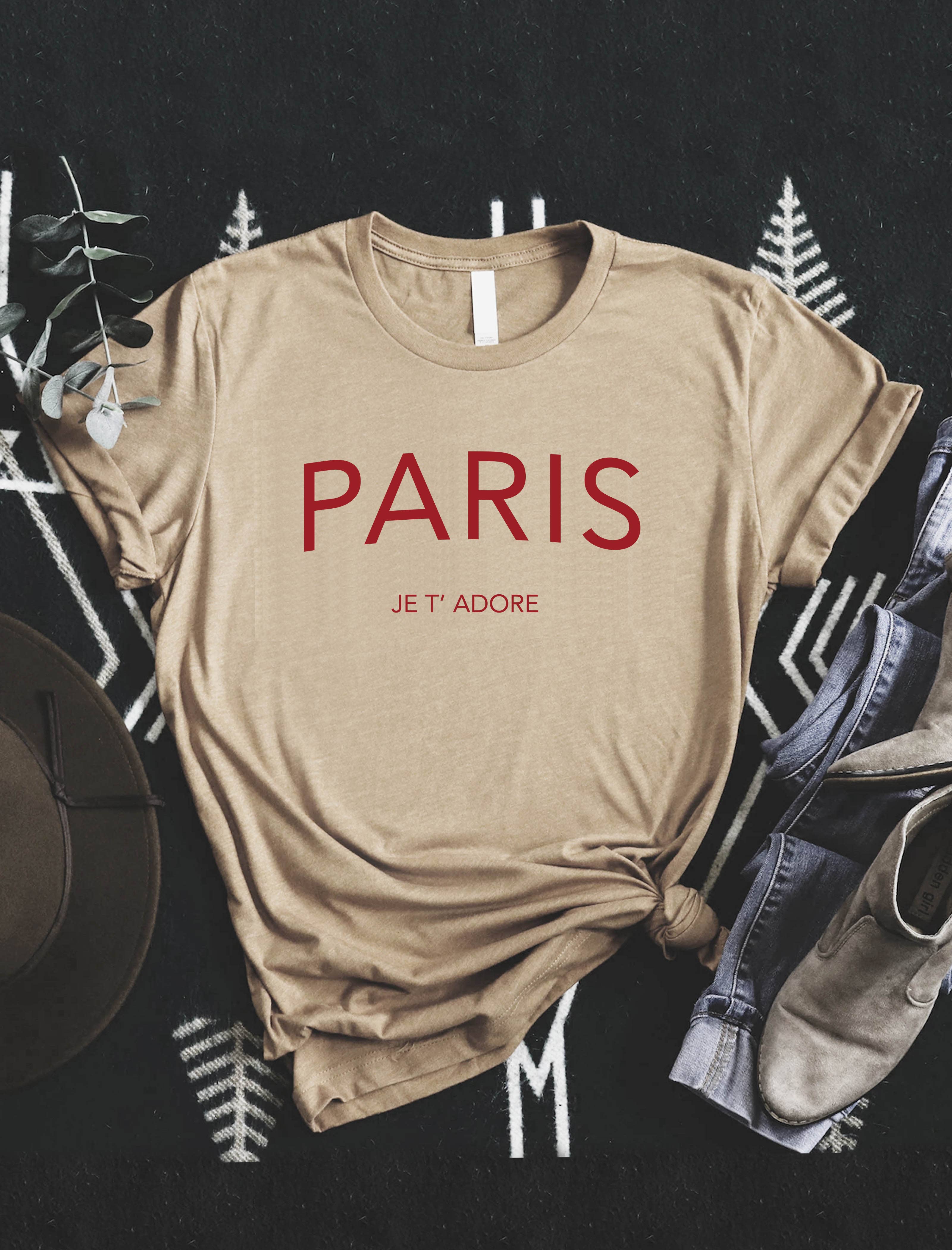 PARIS Je T'Adore ⚜️Women's Jersey Tee