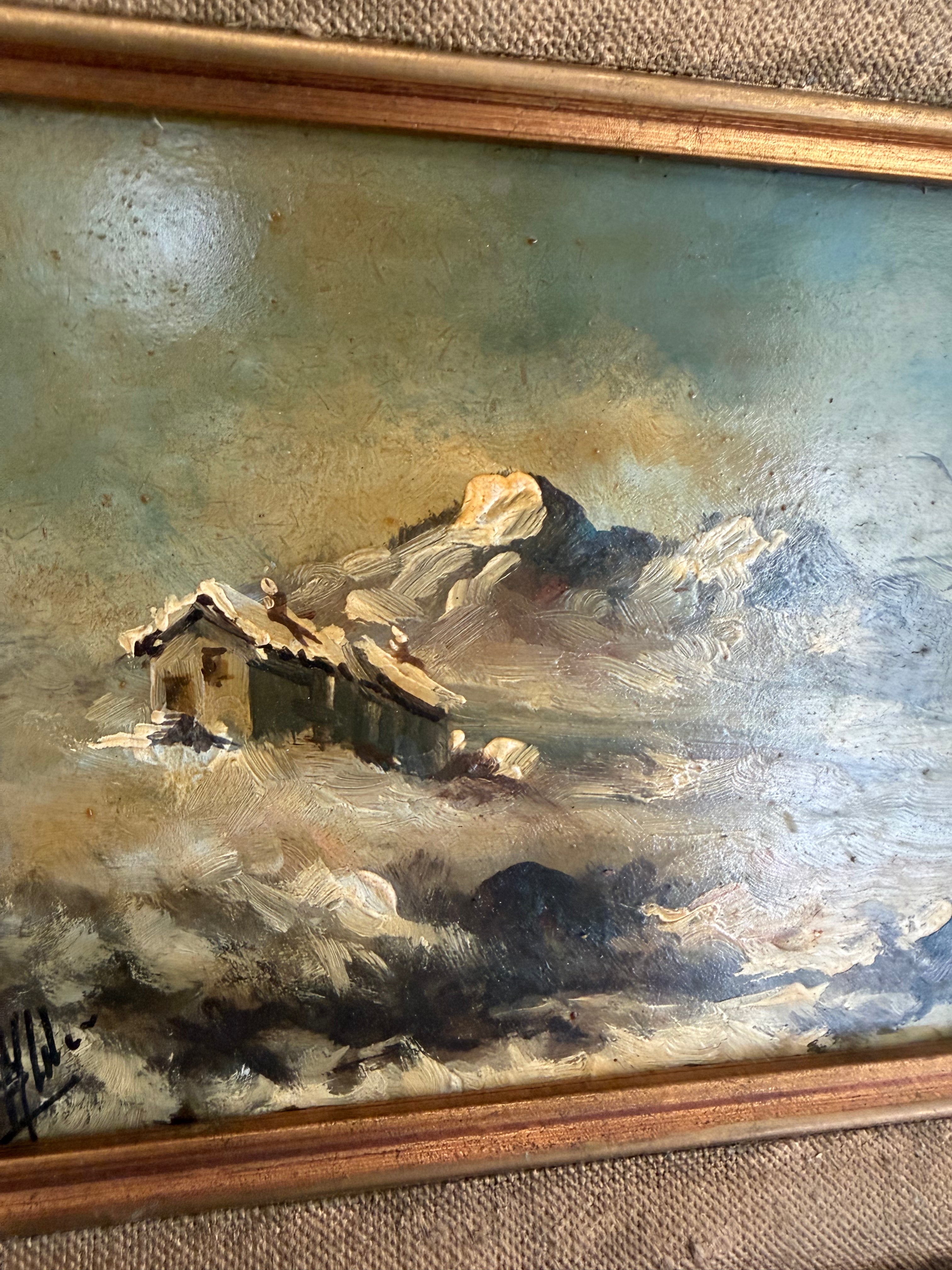 Winter Stillness, Framed, Signed Oil