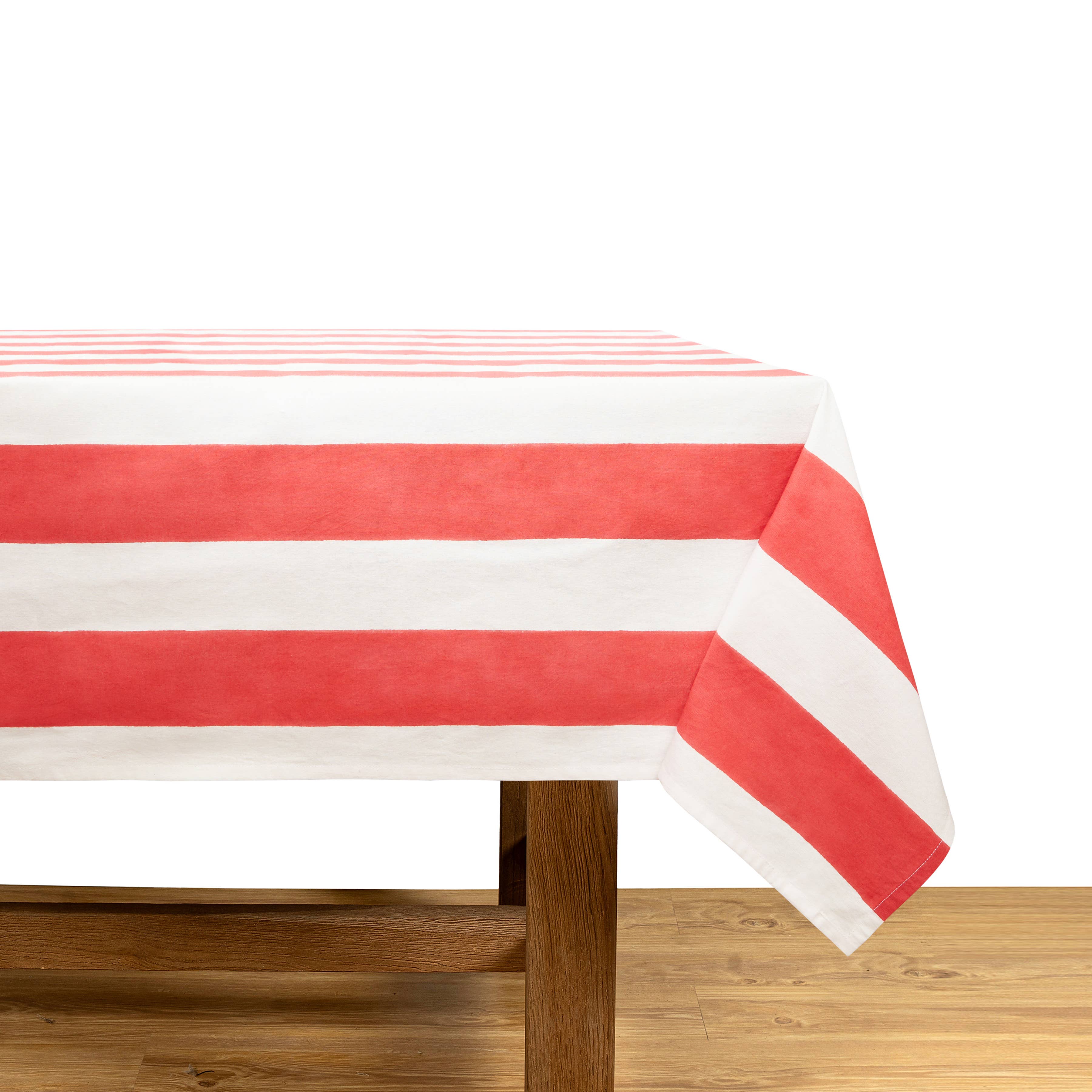 St. Tropez Red Stripes | French Tablecloth