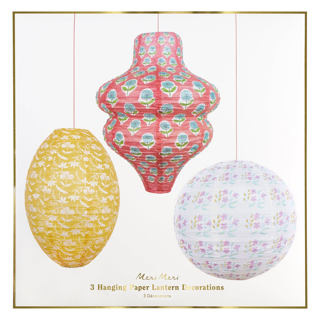 Flora Pink & Yellow Lanterns