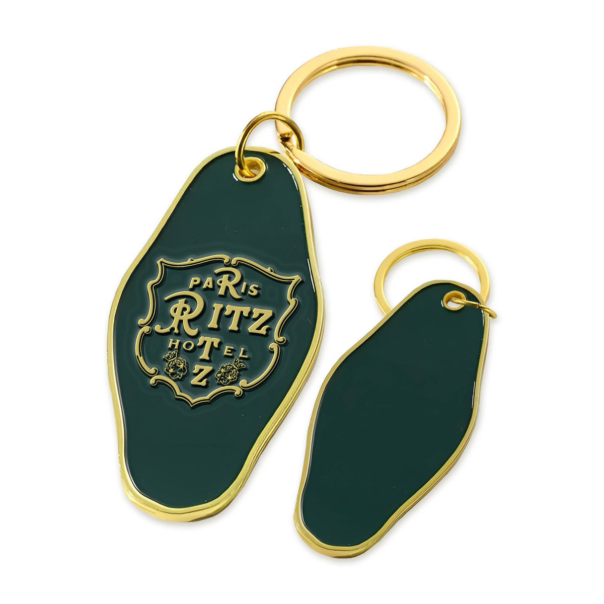 Paris Ritz Hotel Style Enamel Keychain