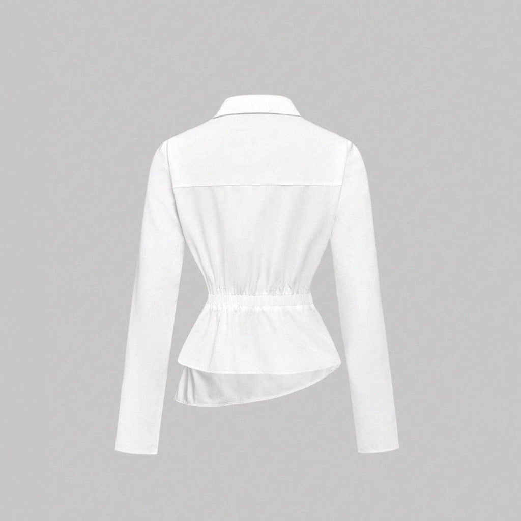 Classic White Blouse - The Camille Shirt, Blanc