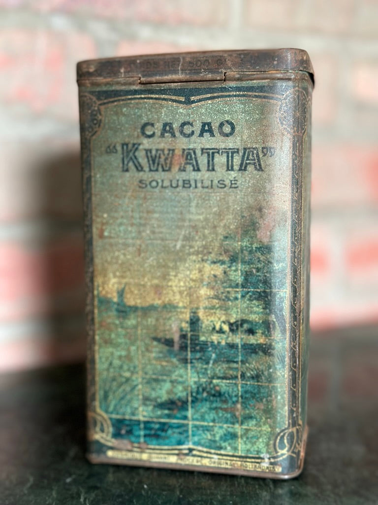 Antique Kwatta Cacao Cocoa Tin | Dutch
