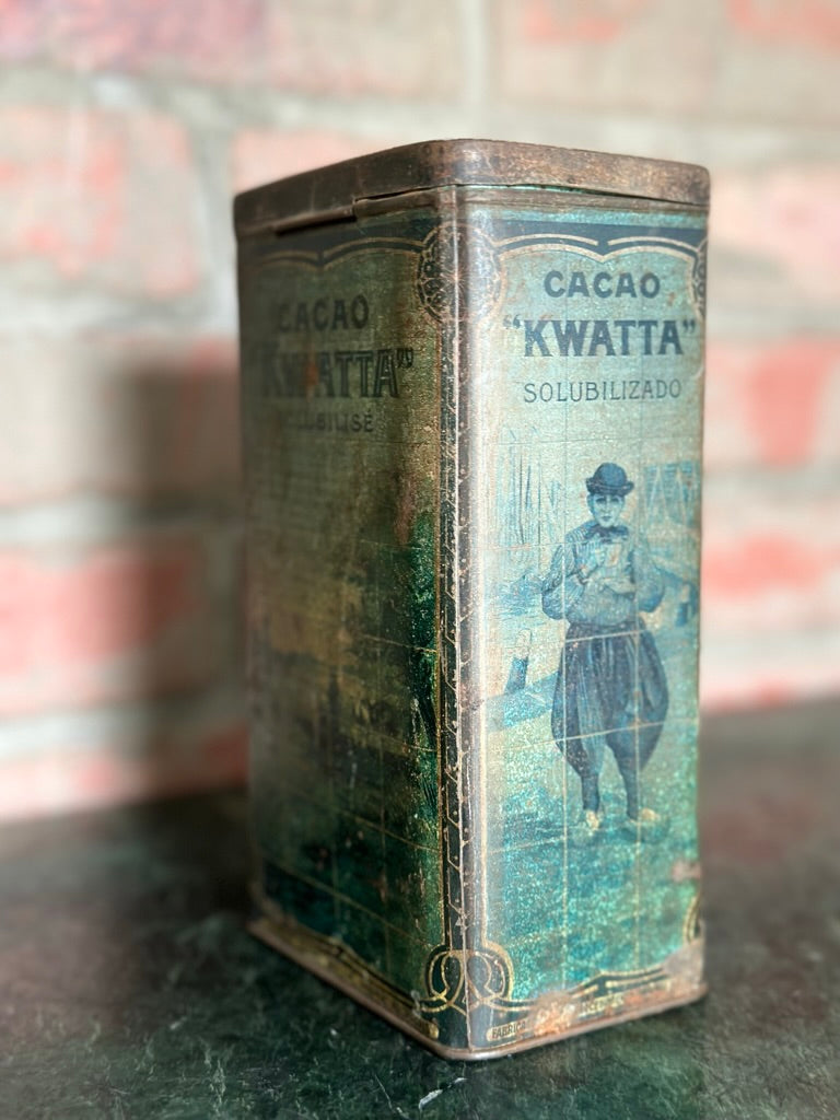 Antique Kwatta Cacao Cocoa Tin | Dutch