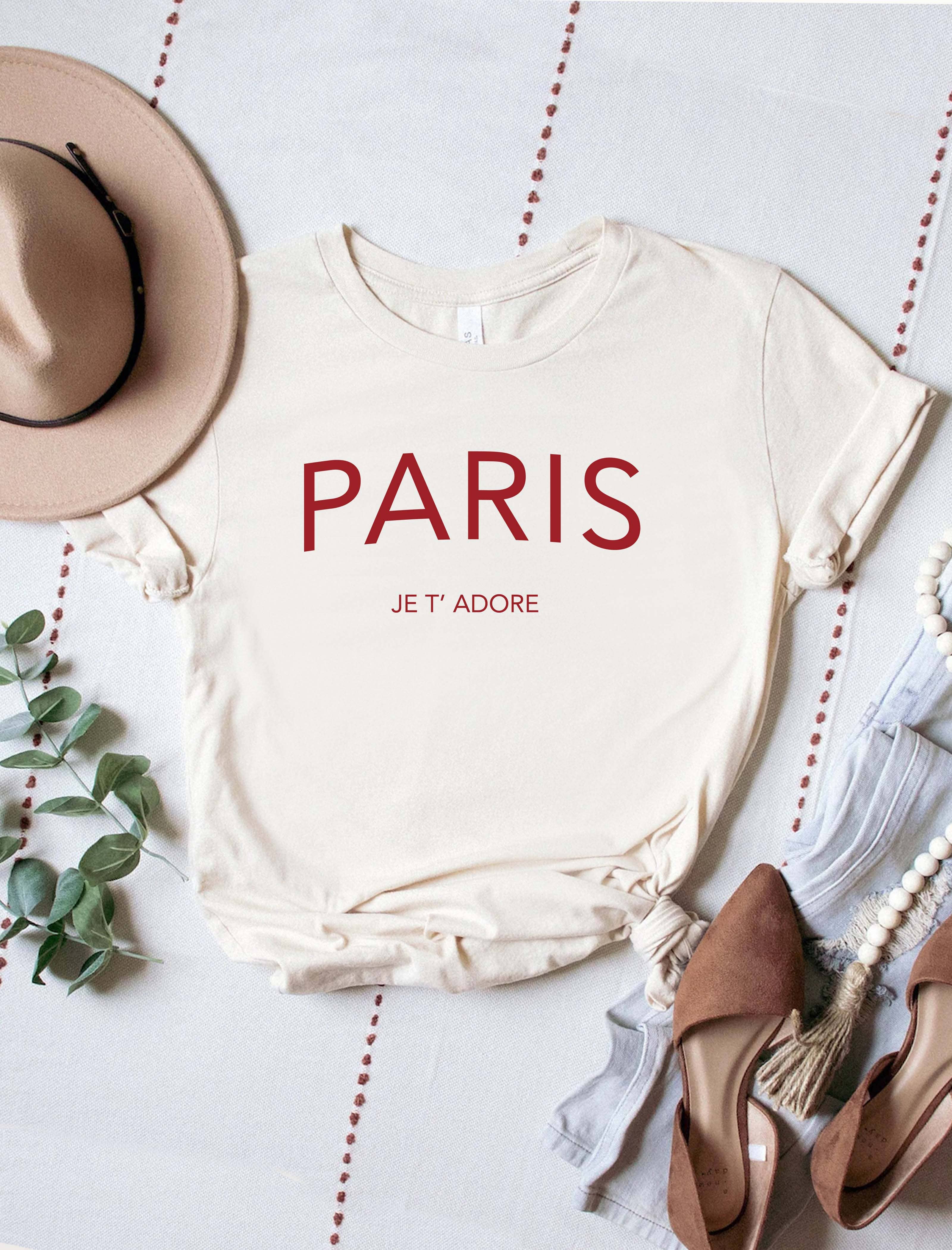 PARIS Je T'Adore ⚜️Women's Jersey Tee