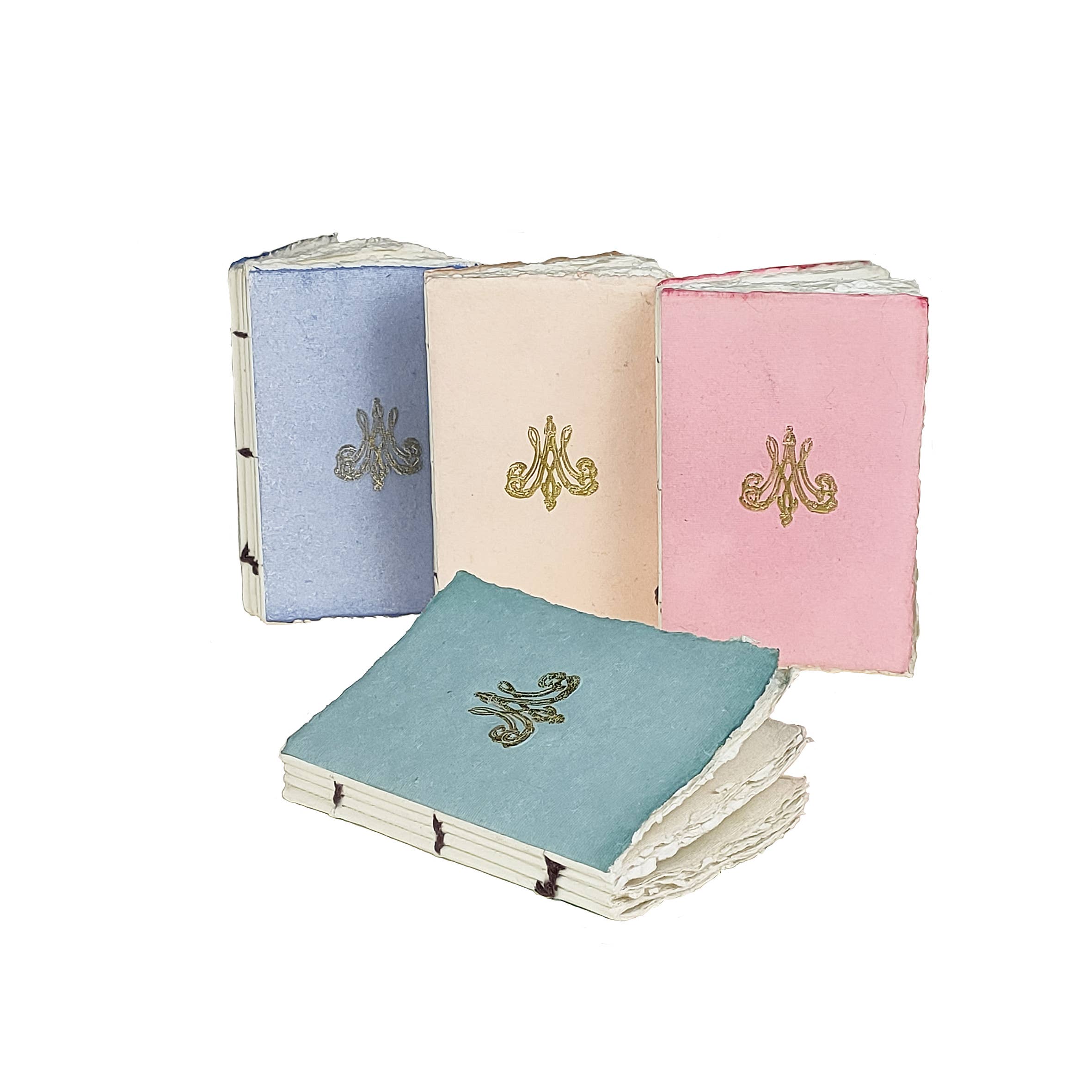 Marie-Antoinette gold monogram parchment paper notebook