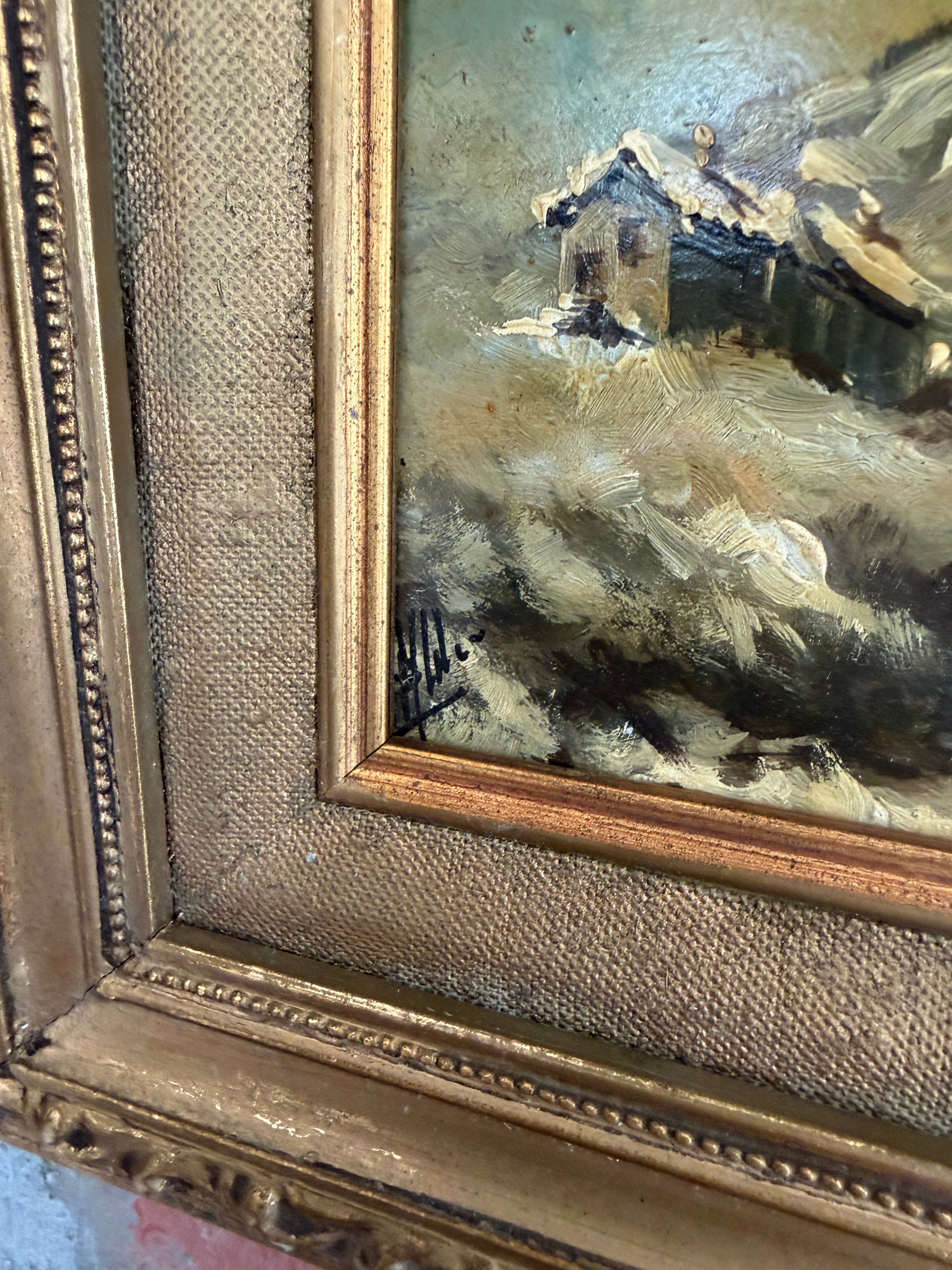 Winter Stillness, Framed, Signed Oil