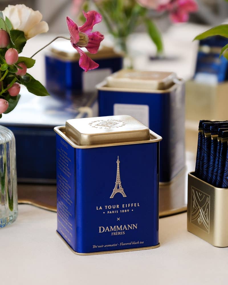 Tour Eiffel Tin - Bulk Black Tea, Vanilla, Almond, Rose