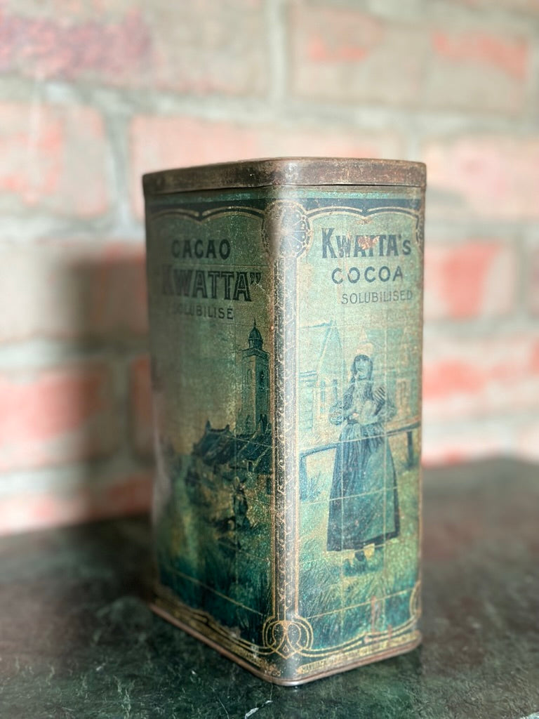Antique Kwatta Cacao Cocoa Tin | Dutch