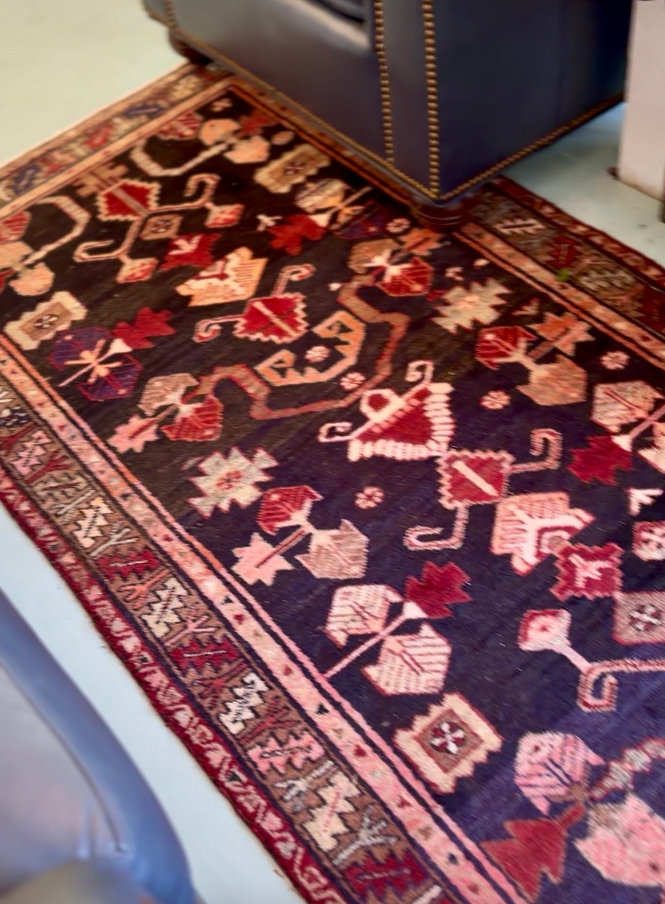 Vintage Persian Hamadan Rug