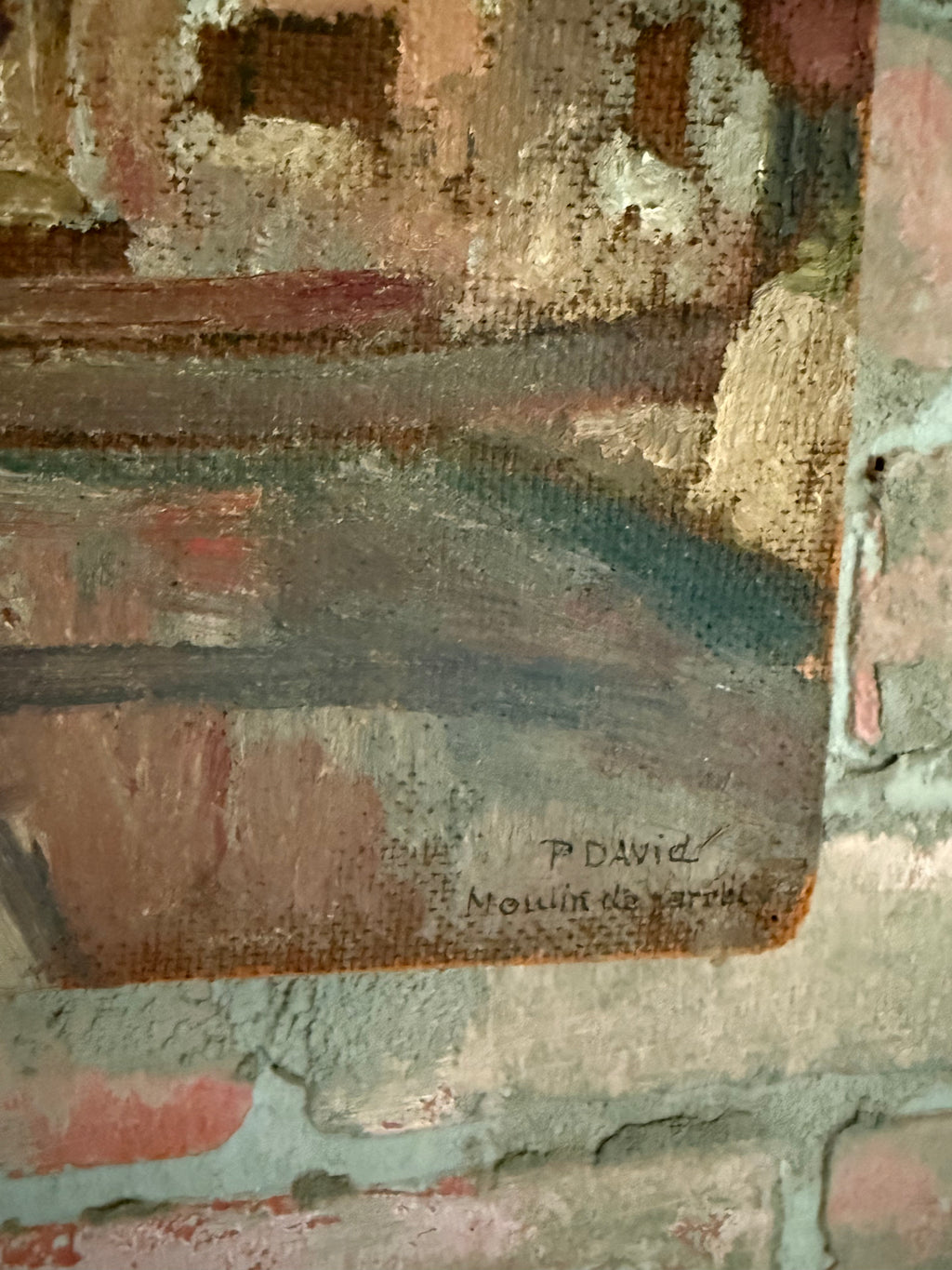Moulin de l’Arche  Oil on Canvas — Signed P. David