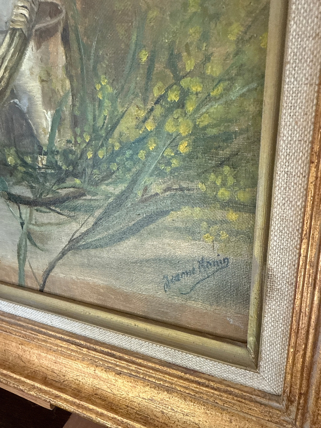 “Paniers de Pensées” – Vintage French Still Life, Jeanne Herling