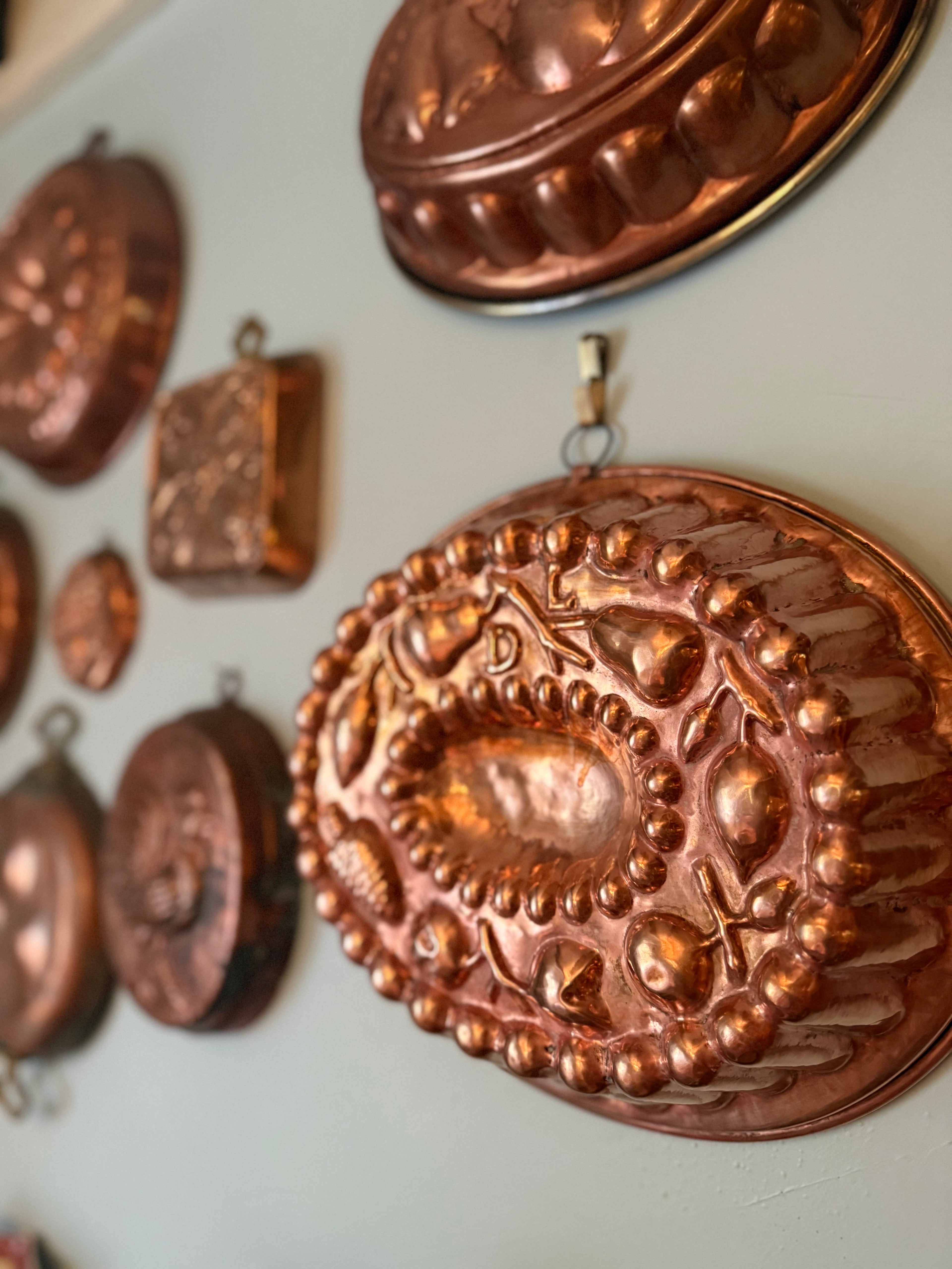 Antique French Copper Fruit Mold | Attributed to Lucien Lecellier, Villedieu-les-Poêles | 13.5" x 11.5" x 4"