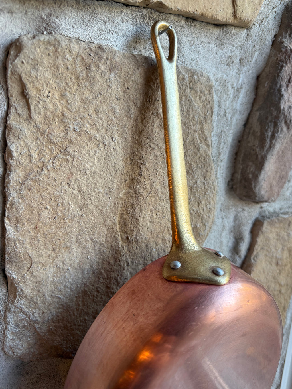 Vintage European Copper Sauté Pan — 12” x 7”, Tinned & Ready to Use