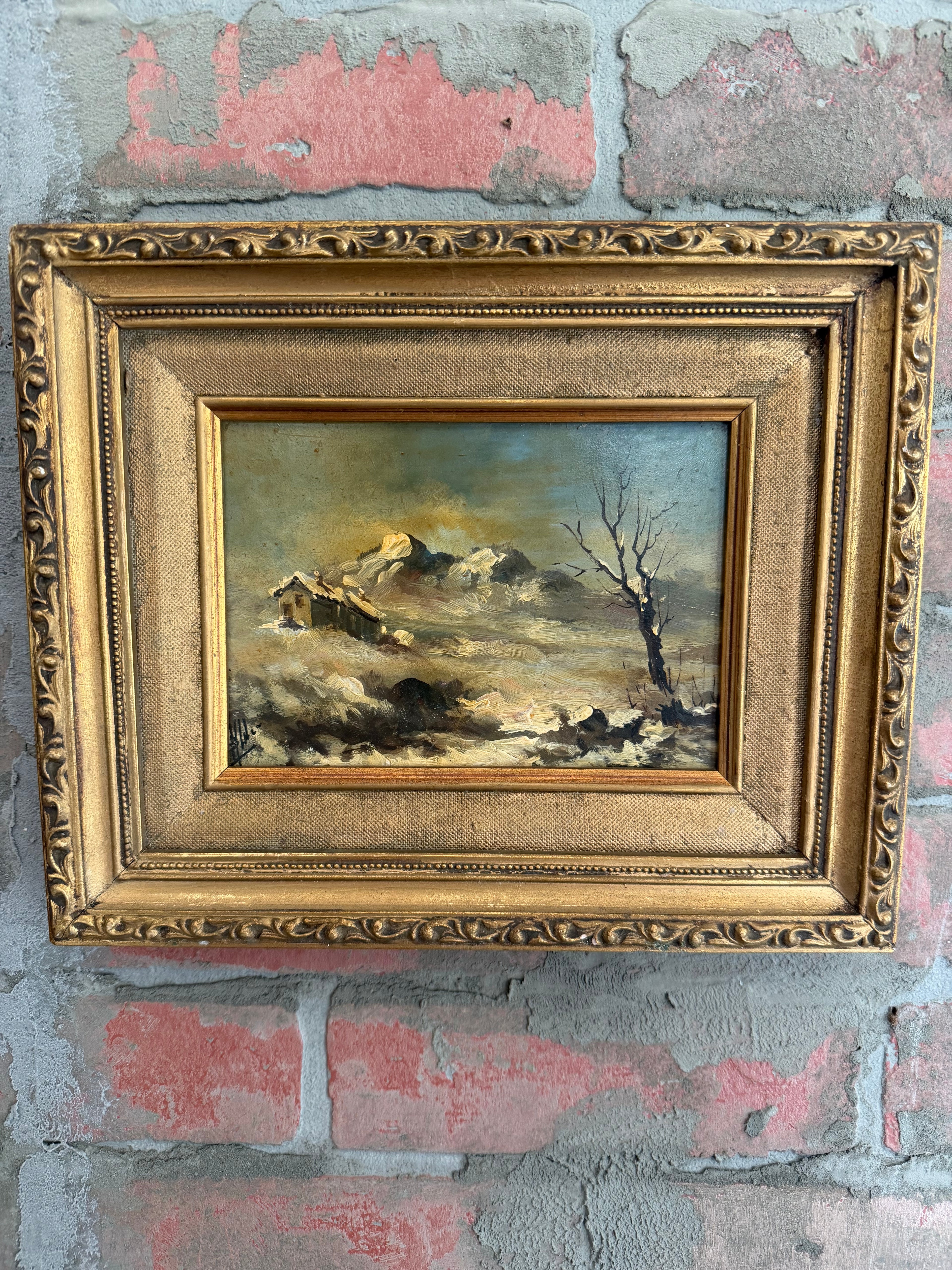 Winter Stillness, Framed, Signed Oil