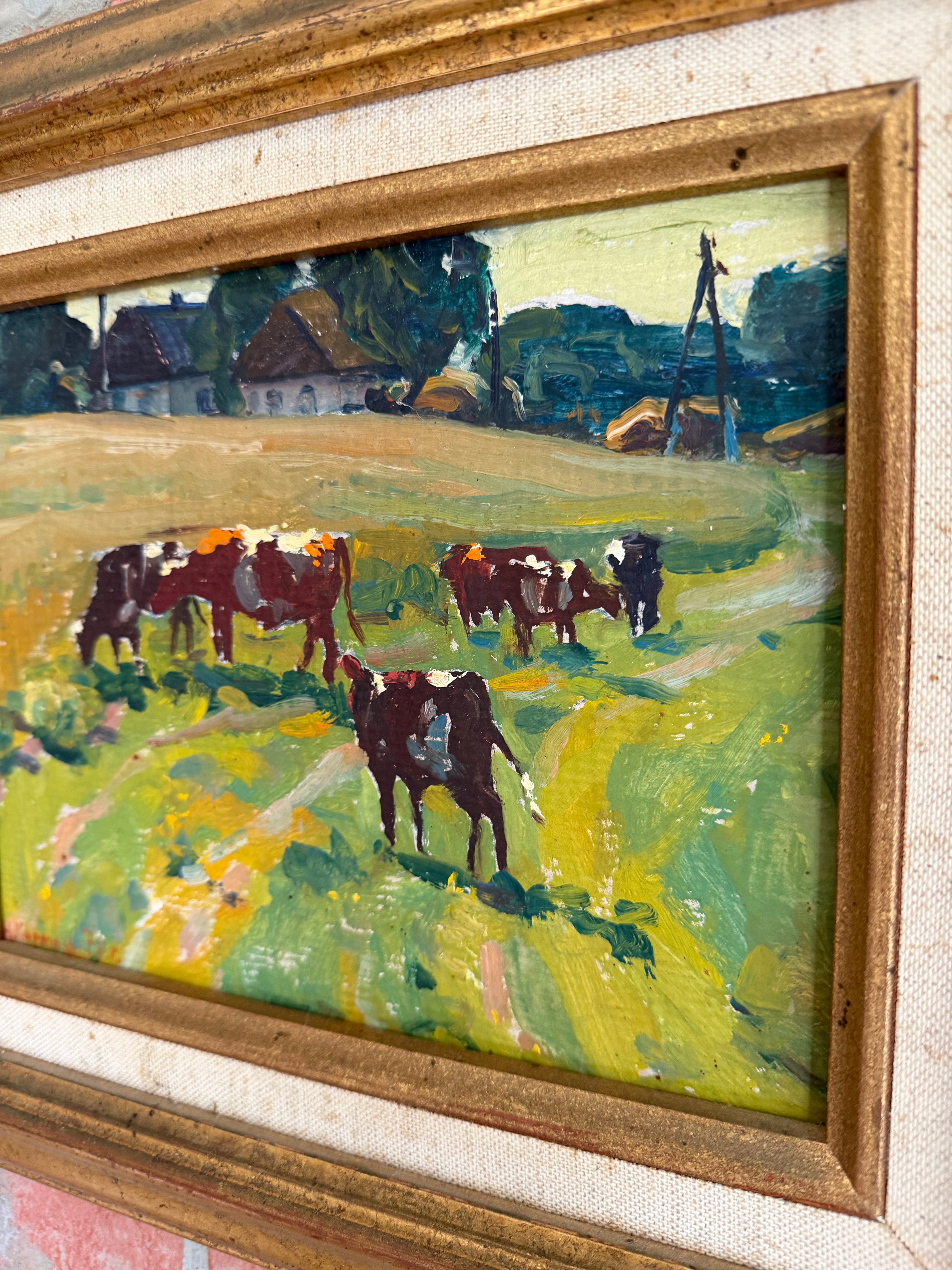 Vaches dans la Prairies, Nicolas Karmaz 1924