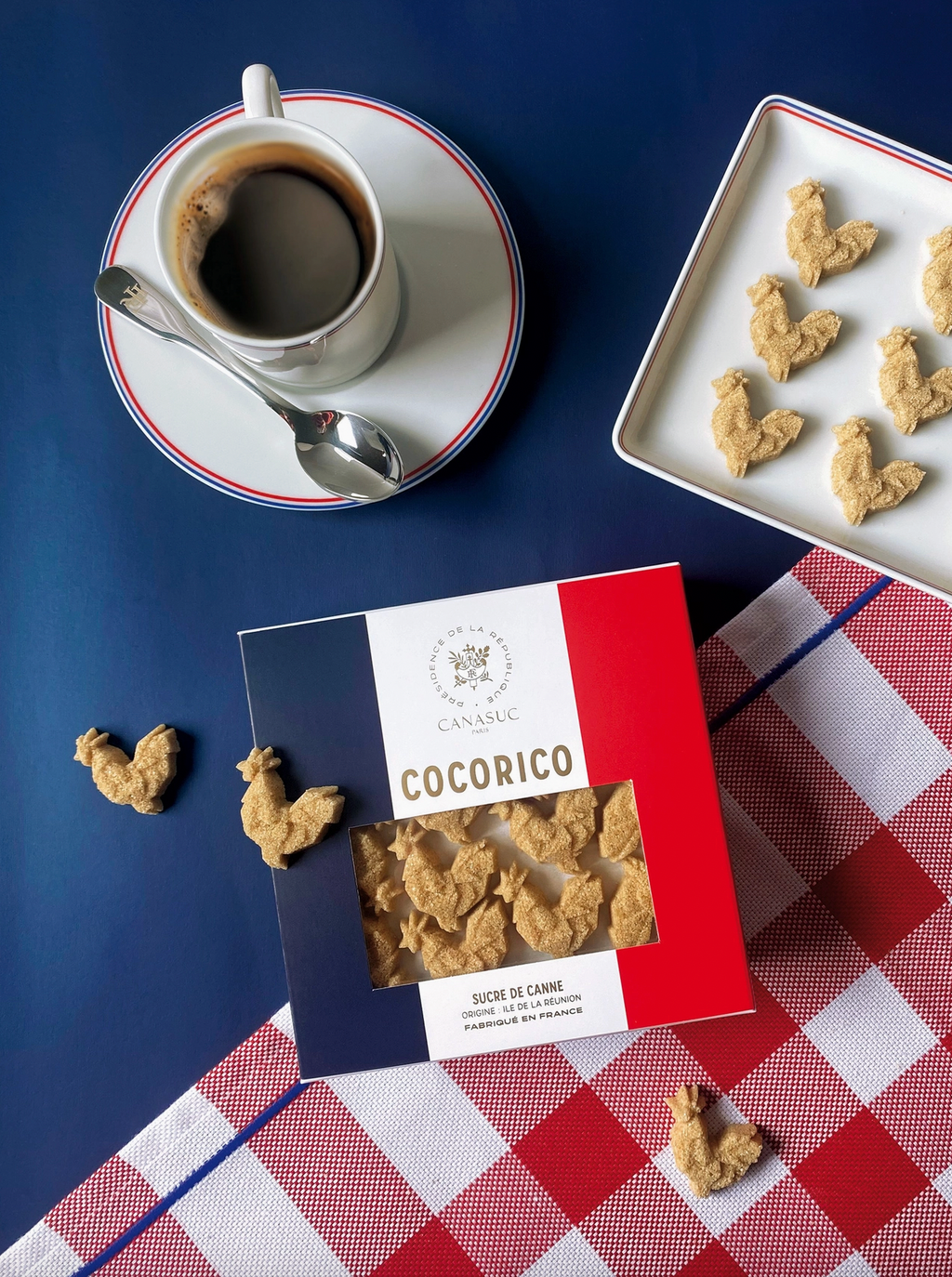 🇫🇷 Canasuc “Cocorico” – French Rooster Molded Sugars