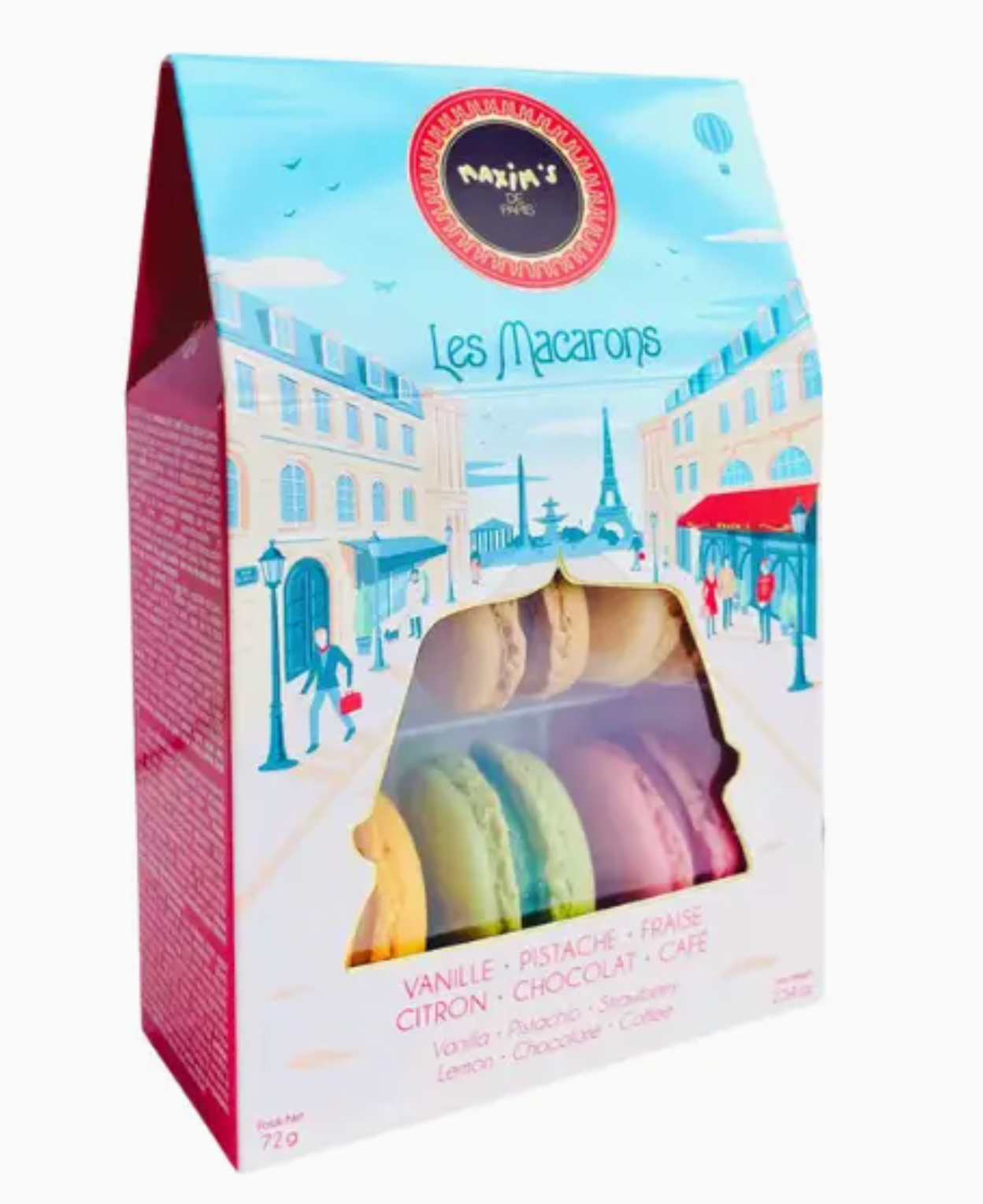 Maxim's De Paris Assorted Macarons Gift Box | Six bites of Parisian perfection.