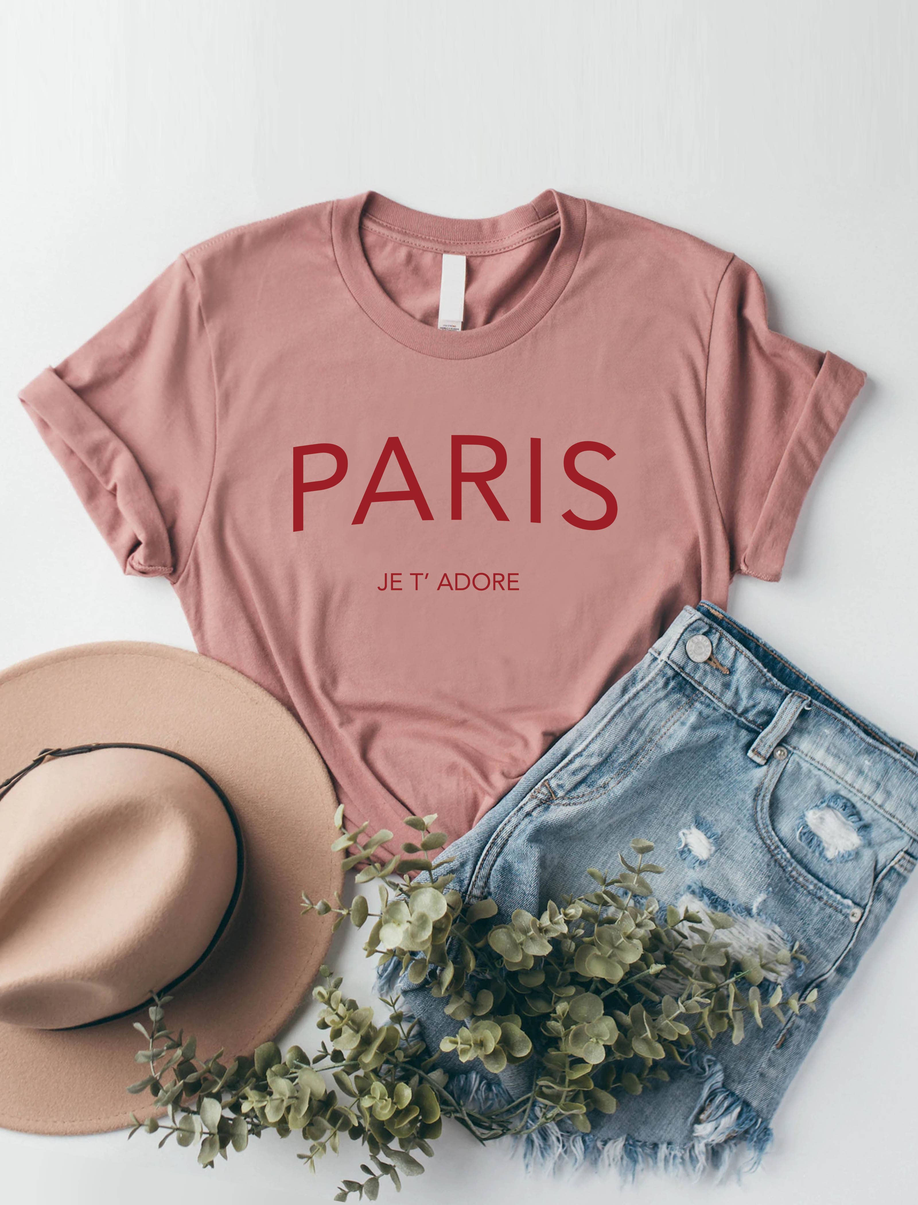 PARIS Je T'Adore ⚜️Women's Jersey Tee