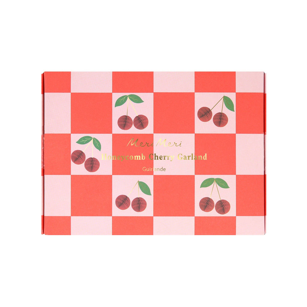 Cherry Honeycomb Garland
