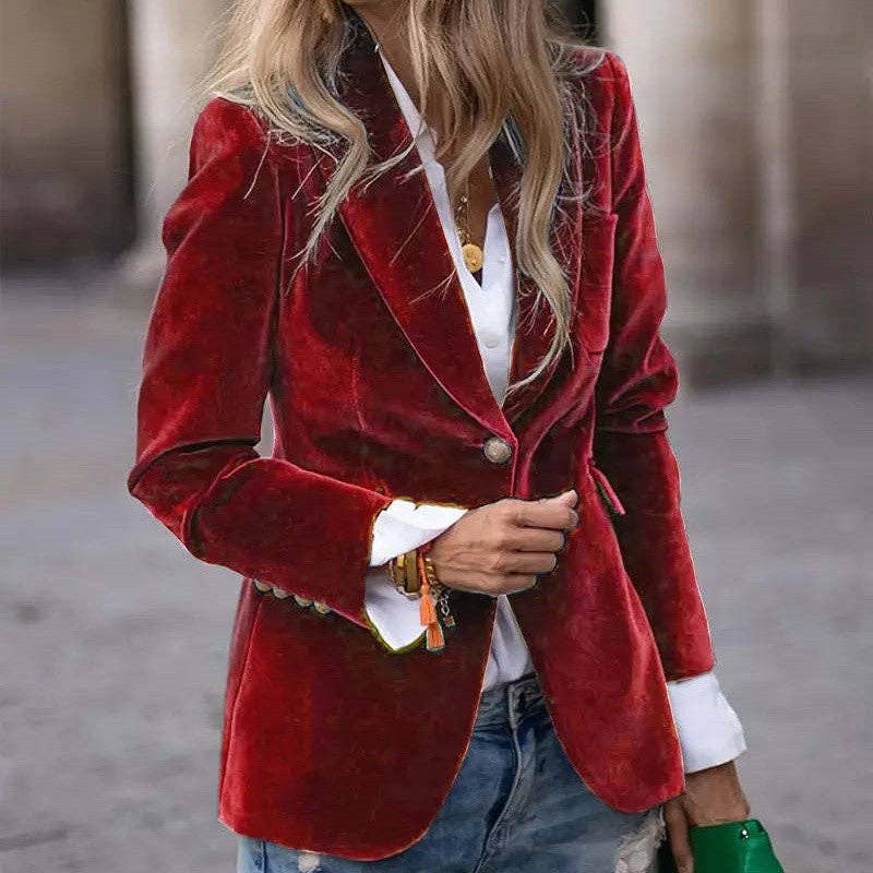 The Rouge Velvet Blazer